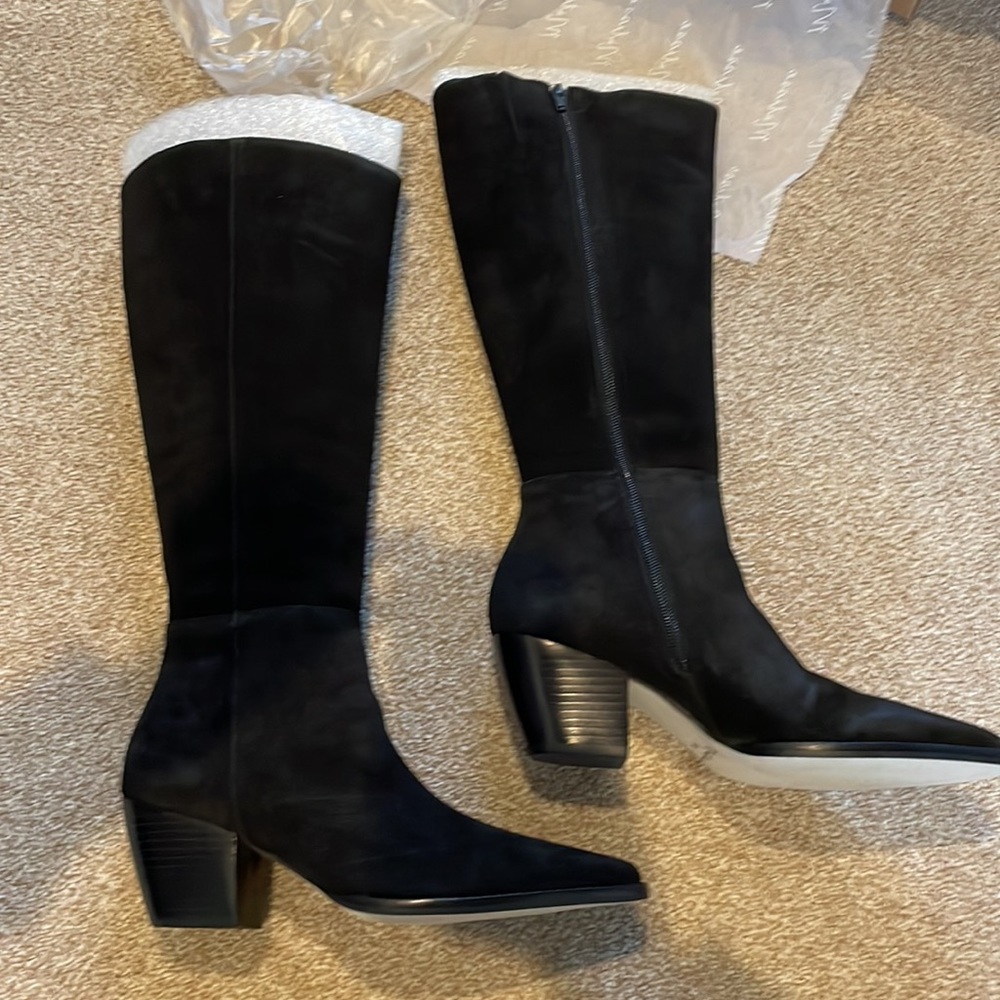 NWT The Perfect Black suede boots - Picture 10 of 12
